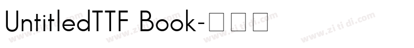 UntitledTTF Book字体转换